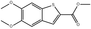 5,6-DIMETHOXY-BENZO[B]THIOPHENE-2-CARBOXYLIC ACID METHYL ESTER Structural