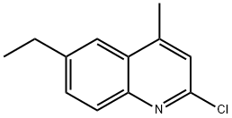 2-CHLORO-6-ETHYL-4-METHYLQUINOLINE Structural