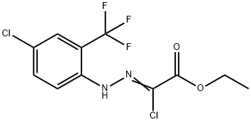 ETHYL 2-CHLORO-2-(2-[4-CHLORO-2-(TRIFLUOROMETHYL)-PHENYL]HYDRAZONO)ACETATE Structural