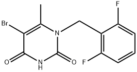 5-BROMO-1-(2,6-DIFLUORO-BENZYL)-6-METHYL-1H-PYRIMIDINE-2,4-DIONE