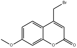 4-Bromomethyl-7-methoxycoumarin Structural