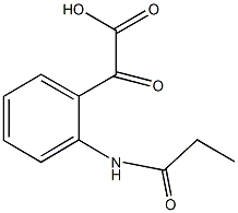 oxo[2-(propionylamino)phenyl]acetic acid Structural