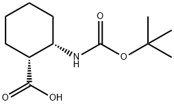 (1R,2S)-BOC-2-AMINOCYCLOHEXANE CARBOXYLIC ACID Structural