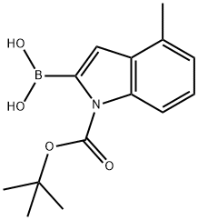 1H-Indole-1-carboxylic acid, 2-borono-4-methyl-, 1-(1,1-dimethylethyl) ester