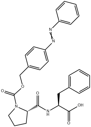 3-phenyl-N-[1-[[[4-(phenylazo)phenyl]methoxy]carbonyl]-L-prolyl]-L-alanine        