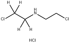 BIS(2-CHLOROETHYL)-1,1,2,2-D4-AMINE HCL Structural