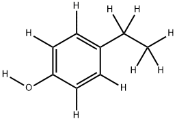 4-ETHYLPHENOL-D10 Structural