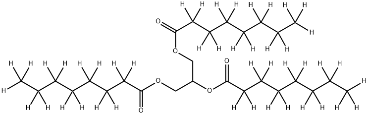 GLYCERYL TRI(OCTANOATE-D15) Structural