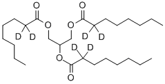 GLYCERYL TRI(OCTANOATE-2,2-D2) Structural