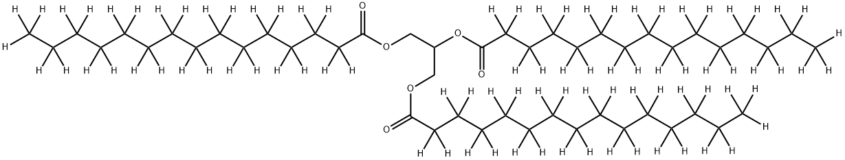 GLYCERYL TRI(PENTADECANOATE-D29) Structural