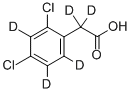 2,4-DICHLOROPHENOXY-3,5,6-D3-ACETIC-D2 ACID Structural