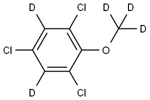 2,4,6-TRICHLOROANISOLE-D5 Structural