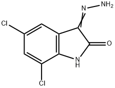 5,7-DICHLORO-3-HYDRAZONO-1,3-DIHYDRO-INDOL-2-ONE Structural