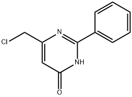 6-(Chloromethyl)-2-phenylpyrimidin-4-ol Structural