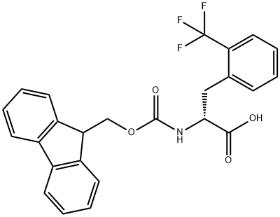 FMOC-D-2-TRIFLUOROMETHYLPHENYLALANINE Structural