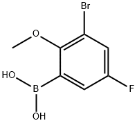 3-BROMO-5-FLUORO-2-METHOXYPHENYLBORONIC& Structural