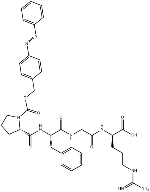 N2-[N-[N-[1-[[[4-(phenylazo)phenyl]methoxy]carbonyl]-L-prolyl]-L-phenylalanyl]glycyl]-D-arginine   