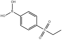 4-(ETHYLSULFONYL)PHENYLBORONIC ACID Structural