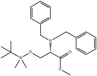 N,N-DIBENZYL-O-(T-BUTYLDIMETHYLSILYL)-L-SERINE METHYL ESTER Structural