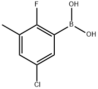 5-CHLORO-2-FLUORO-3-METHYLPHENYLBORONIC& Structural