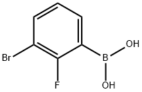 3-BROMO-2-FLUOROPHENYLBORONIC ACID Structural