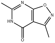 Isoxazolo[5,4-d]pyrimidin-4(5H)-one, 3,6-dimethyl- (9CI) Structural