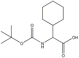 Tert-butoxycarbonylamino-cyclohexyl-acetic acid Structural