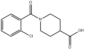 1-(2-CHLORO-BENZOYL)-PIPERIDINE-4-CARBOXYLIC ACID Structural