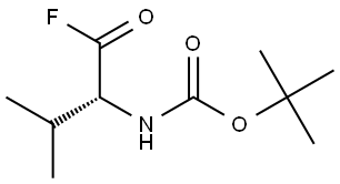 Carbamic acid, [(1R)-1-(fluorocarbonyl)-2-methylpropyl]-, 1,1-dimethylethyl Structural