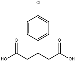 3-(4-Chlorophenyl)glutaric acid  Structural Picture