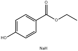 p-Hydroxybenzoic acid ethyl ester sodium salt Structural Picture