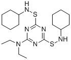 N,N'-dicyclohexyl-6-(diethylamino)-1,3,5-triazine-2,4-disulphenamide  