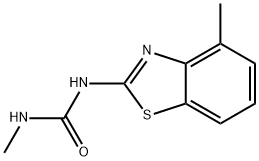 Urea, N-methyl-N-(4-methyl-2-benzothiazolyl)- (9CI) Structural