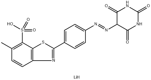 lithium 2-[4-[(hexahydro-2,4,6-trioxopyrimidin-5-yl)azo]phenyl]-6-methylbenzothiazole-7-sulphonate        