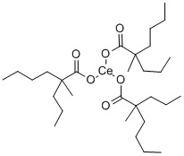 cerium tris(2-methyl-2-propylhexanoate) Structural