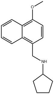 N-[(4-methoxy-1-naphthyl)methyl]cyclopentanamine Structural