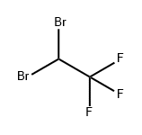 1,1-DIBROMO-2,2,2-TRIFLUOROETHANE Structural