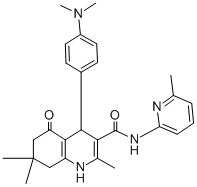 4-[4-(dimethylamino)phenyl]-2,7,7-trimethyl-N-(6-methyl-2-pyridinyl)-5-oxo-1,4,5,6,7,8-hexahydro-3-quinolinecarboxamide