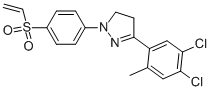 3-(4,5-dichloro-o-tolyl)-4,5-dihydro-1-[4-(vinylsulphonyl)phenyl]-1H-pyrazole 