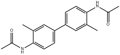 3,3'-dimethyl-N,N'-diacetylbenzidine Structural