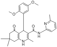 4-(2,5-dimethoxyphenyl)-2,7,7-trimethyl-N-(6-methyl-2-pyridinyl)-5-oxo-1,4,5,6,7,8-hexahydro-3-quinolinecarboxamide