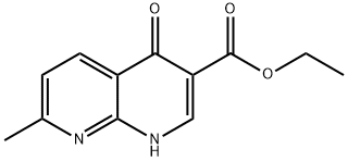 ethyl 7-methyl-4-oxo-1,8-naphthyridine-3-carboxylate Structural