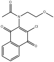 N-(3-chloro-1,4-dioxo-1,4-dihydronaphthalen-2-yl)-N-(2-Methoxyethyl)acetaMide Structural