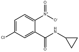 5-chloro-N-cyclopropyl-2-nitrobenzamide Structural