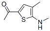 Ethanone, 1-[4-methyl-5-(methylamino)-2-thienyl]- (9CI) Structural