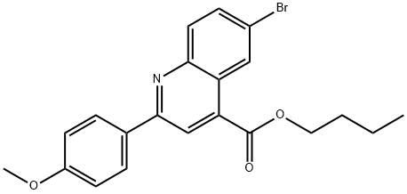 butyl 6-bromo-2-(4-methoxyphenyl)-4-quinolinecarboxylate