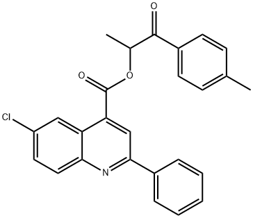 1-methyl-2-(4-methylphenyl)-2-oxoethyl 6-chloro-2-phenyl-4-quinolinecarboxylate