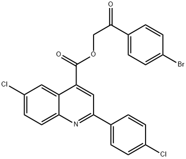 2-(4-bromophenyl)-2-oxoethyl 6-chloro-2-(4-chlorophenyl)-4-quinolinecarboxylate