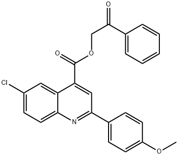 2-oxo-2-phenylethyl 6-chloro-2-(4-methoxyphenyl)-4-quinolinecarboxylate