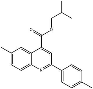 isobutyl 6-methyl-2-(4-methylphenyl)-4-quinolinecarboxylate